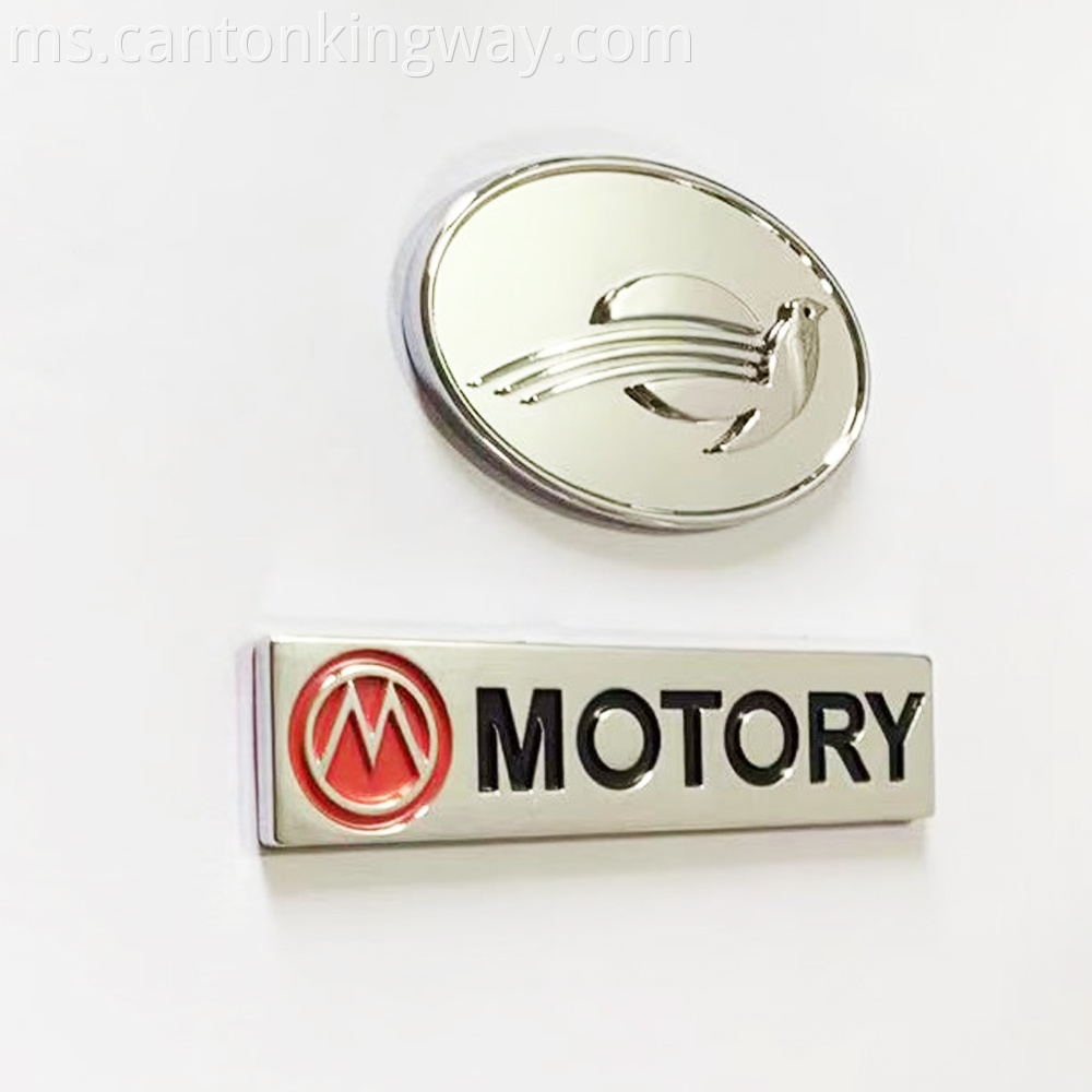 3d Customed Chrome Abs Plastic Emblem Metal Label